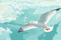 Gull Background Wallpaper Product Image 1