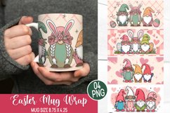 Easter Mug Wrap Design - Easter Gnome Sublimation Product Image 1