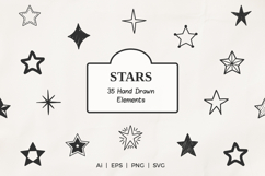 Stars - 35 Hand Drawn Elements Product Image 1