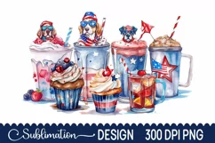 4th Of July Coffee Coffee Sublimation - 4th Of July PNG Product Image 1