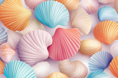 Seashells Background Wallpaper Product Image 1