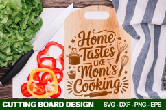 Home Tastes Like Mom’s Cooking Cutting Board SVG Product Image 2