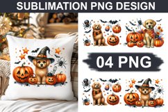 Halloween Dog - Pillow Sublimation PNG Design Product Image 1