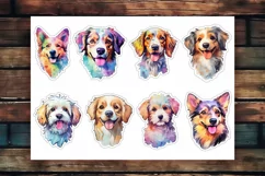 50 Watercolor Dogs | Stickers For Cricut | PNG Product Image 9