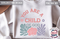 Bible Quote Sublimation Design Jesus Cross Modern Abstracts Product Image 1