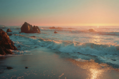 Beach Rocks Background Product Image 1