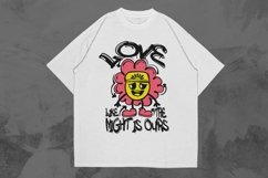 Love Like the Night Is Ours Urban Graffiti T-shirt Design Product Image 1