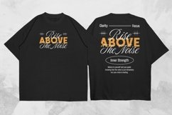 Rise Above the Noise Streetwear Typographic T-shirt Design Product Image 1