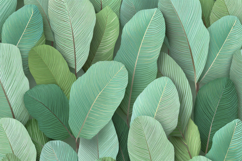 Banana Leaf Pattern Background Product Image 1