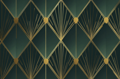 Green Art Deco-style Pattern Background Product Image 1