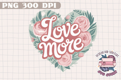 Boho Love Yourself Clipart PNG Sublimation Pink Product Image 1