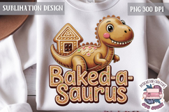 Christmas Dinosaur Funny Quote Sublimation design Tshirt Product Image 1