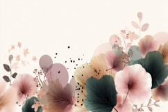 Blush Flowers Background Wallpaper Product Image 1