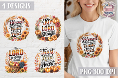 Fall Cozy Quote Bible Clipart PNG Sublimation 4 Designs Product Image 1
