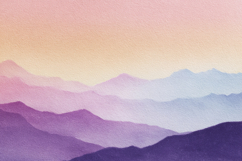 Abstract Watercolor Mountain Background Product Image 1