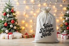 Christmas Santa Sack Mockup - Christmas Template JPG File Product Image 1