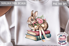 Cute Bunny and Lamb Spring Sublimation Design PNG Easter Product Image 1