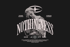 Nothingness Urban Streetwear T-shirt Design Product Image 1