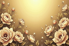 Brown Floral Background Product Image 1