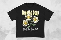 Breathe Deep Retro Summer T-shirt Design Product Image 1