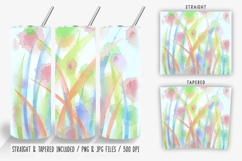 Watercolor Floral Summer Tumbler Wrap Bundle Product Image 8