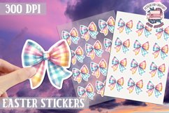 Easter Bow sticker Cute Coquette Love PNG Funny Bows Product Image 1