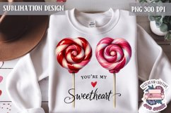 Valentine Love Quote Cute Heart Sublimation Design PNG Sweet Product Image 1