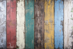 Colorful Wooden Background Wallpaper Product Image 1