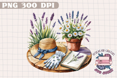 Spring Sublimation Design PNG Clipart Scrapbook Flowers Product Image 1