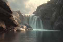 Waterfall Flowing Background Product Image 1