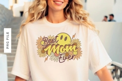 Best Mom Ever Retro Mother Sublimation T-shirt Design Product Image 1