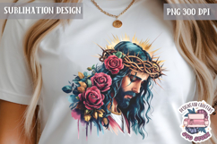 Easter Sublimation Quote Design PNG Religious Jesus Product Image 1