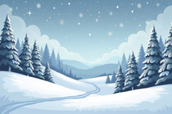 Snowy Landscape Background Product Image 1