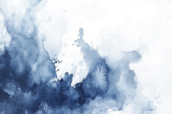 Abstract Blue Watercolor Background Wallpaper Product Image 1