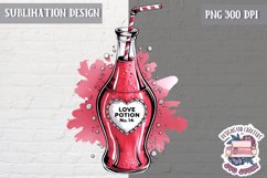 Valentine Quote Symbol Love Sublimation Design PNG Heart Product Image 1