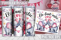 Sublimation Tumbler WRAP Love Design Quote Watercolor Animal Product Image 1