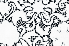 White Black Floral Background Product Image 1