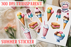 Summer sticker Cute flowers Love Picnic Beach Spring Product Image 1