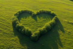 Grass Heart Shaped Background Wallpaper Product Image 1
