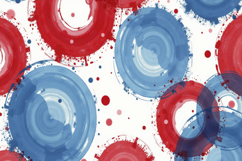 Red and Blue Watercolor Circles Background Wallpaper Product Image 1