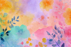 Watercolor Flower Background Wallpaper Product Image 1
