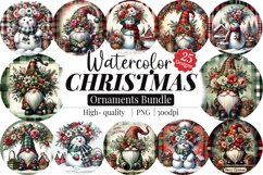 Christmas Gnome Ornaments Bundle | High-Quality 300 DPI PNG Product Image 1