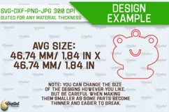 Kids Wooden Keychain Laser Cut. Key Ring for Kids SVG Product Image 2