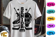 Hockey Senior 2026 SVG, PNG, Game Day, Senior Night Product Image 1