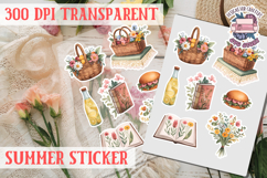 Summer sticker Cute flowers Love Picnic Beach Spring Product Image 1
