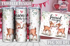 Sublimation Tumbler WRAP Love Design Quote Watercolor Animal Product Image 1