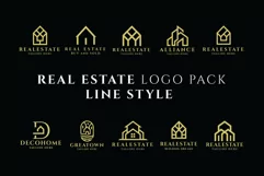 Real Estate Logo Line Style Product Image 1