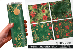 Christmas Tree Tumbler Wrap| Christmas Tumbler Wrap Design Product Image 1