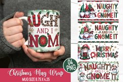 Christmas Mug Wrap Design - Christmas Gnome Sublimation Product Image 1