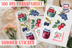 Summer sticker Cute flowers Love Picnic Beach Spring Product Image 1